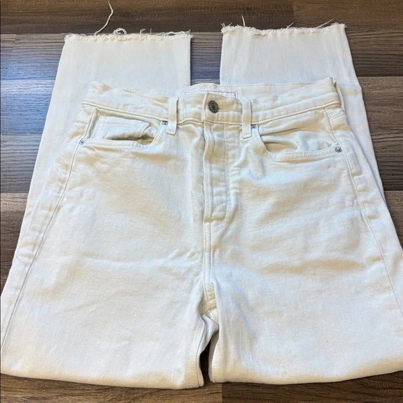 Frank & Eileen Cream Ankle Jeans - Picture 2 of 8